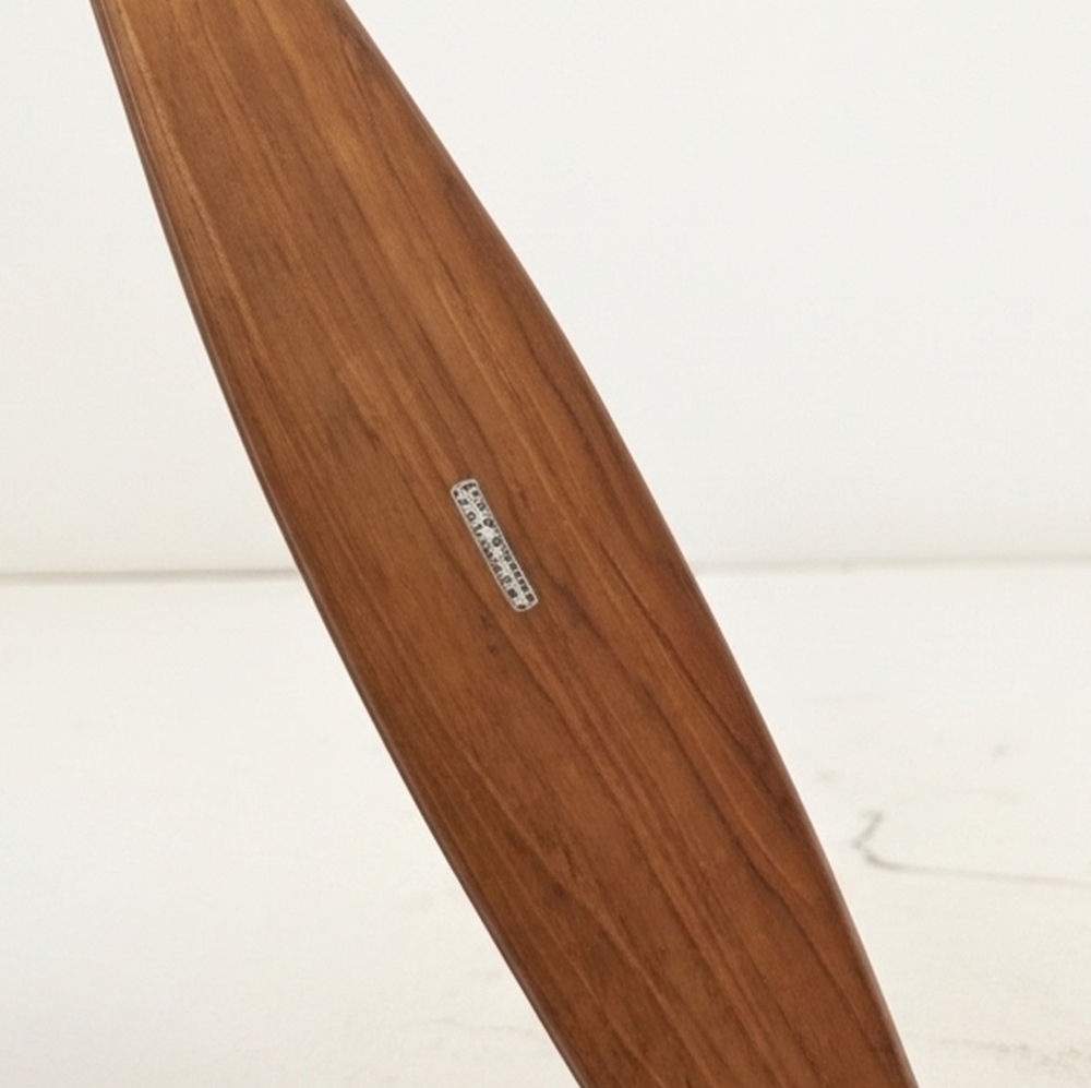 VNT 60's Solid, Hand Carved, Teak Wood, Surfboard Shaped, Platter w/ 6Partitions - Picture 7 of 7